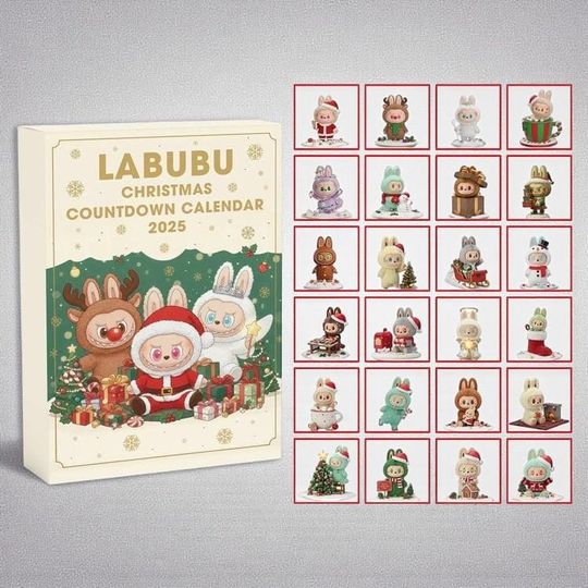 Discover Labubu Christmas Countdown Advent Calendar 2025  24 Days Holiday Surprise Toys & Collectibles