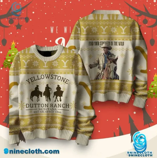 Discover YStone Find Your Strength In The Wild 2025 Ugly Christmas Sweater