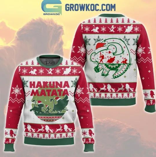 The Lion King Hakuna Matata Freedom Christmas Ugly Sweater