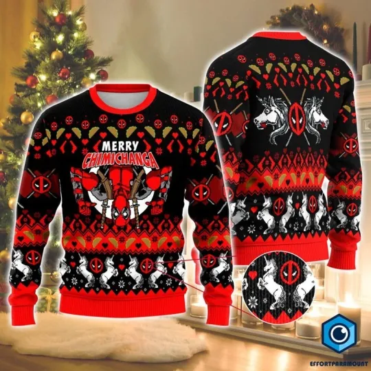 Discover Dungeons & Dragons Seven Dice A-Rolling Ugly Christmas Sweater