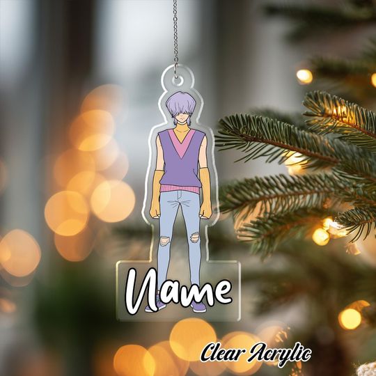 Discover Mystery KPop Band Christmas Ornament, Saja KPop Singer Decor, Custom Shape Idol Gift Idea, Unique Holiday Keepsake Gift Idea, TTA002