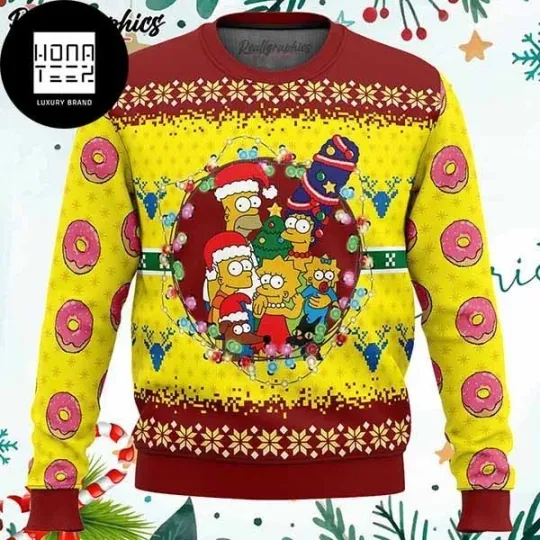 The Simpsons Family Happy Xmas Ugly Christmas Sweater