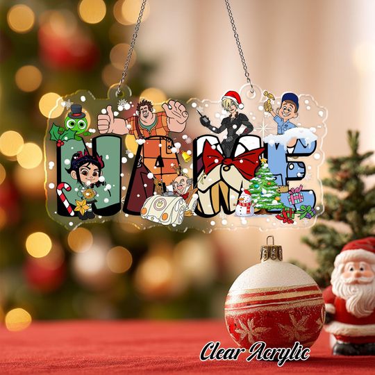 Discover Disney Wreck-It Ralph Christmas Ornament, Disney Wreck-It Ralph Ornament 2025, Custom Ornament Family Gift, Disney Multi-Characters Ornament