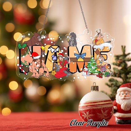 Discover Disney Tarzan Christmas Ornaments, Custom Tarzan Acrylic Ornament, Merry Christmas 2025 Ornament, Kids Name Christmas Gifts 2025