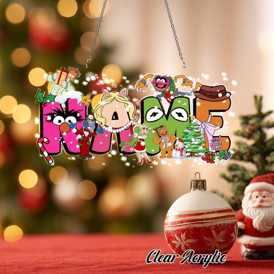 Discover Disney Muppets Christmas Ornaments, Custom Muppets Acrylic Ornament, Christmas Tree Decoration Gift, Christmas Tree Hanging Ornament