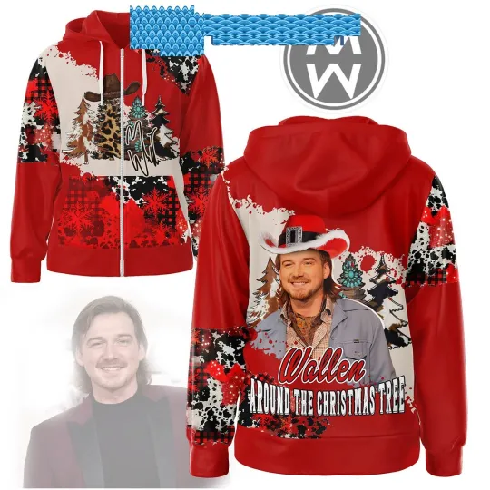 Wallen Western Around The Christmas Tree Hoodie