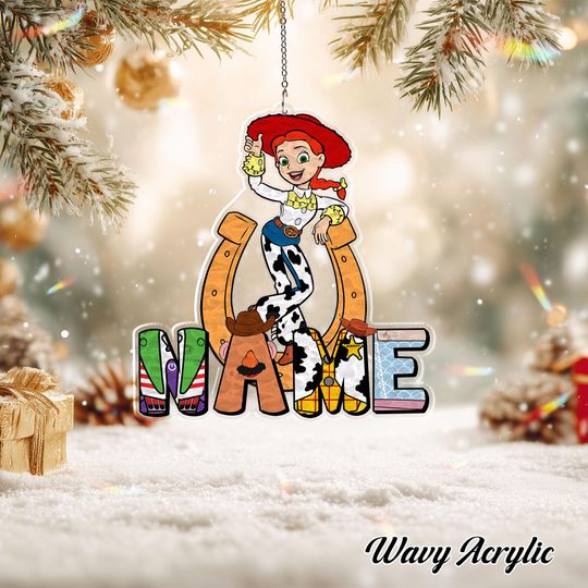 Discover Disney Toy Story Jessie Acrylic Christmas Ornament, Custom Name