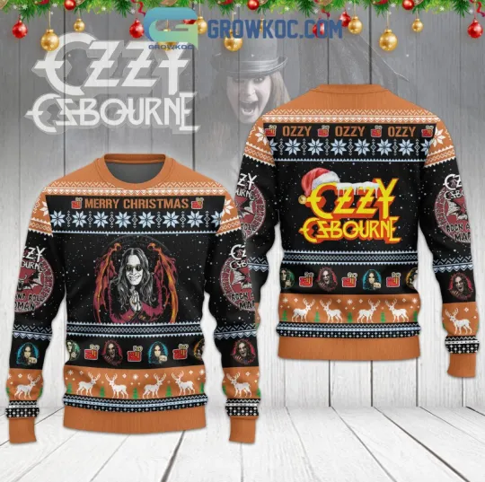 Ozy Osbourne Merry Christmas Ugly Sweater