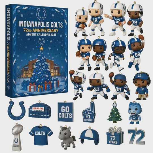 Discover 2025 Football Advent Calendar, 24 Mini Player Figures & Fan Ornaments, Christmas Countdown Gift for Sports Lovers, Collector Holiday Set