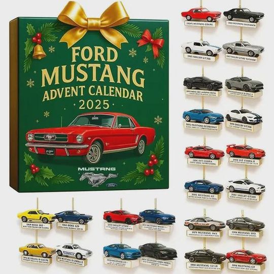 Discover Classic Car Advent Calendar 2025, Mini Die-Cast Model Car Collection, Holiday Countdown Gift Box for Car Lovers & Collectors
