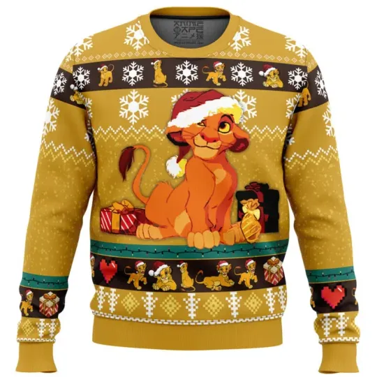 Young Simba The Lion King Ugly Christmas Sweater