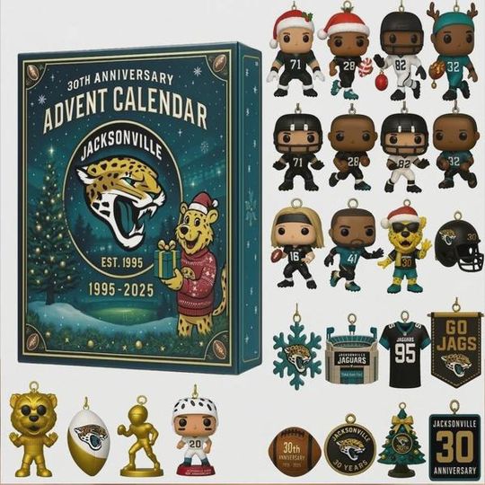 Discover 2025 Football Advent Calendar  24 Mini Player Figures & Holiday Ornaments, Christmas Countdown Gift for Fans Collectors