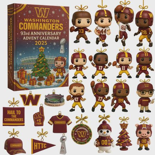 Discover 2025 Football Advent Calendar, 24 Mini Figures & Ornaments, Christmas Countdown Gift for Fans | , Collector Holiday Decor Set