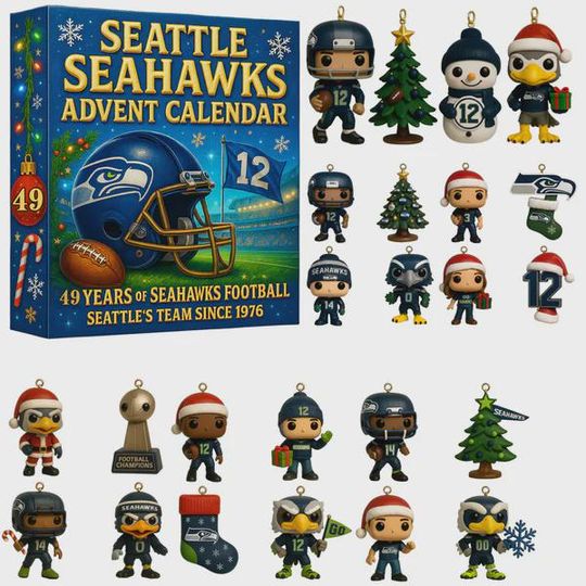 Discover 2025 Football Advent Calendar, 24 Mini Player Figures & Holiday Ornaments, Christmas Countdown Gift for Sports Fans Collectors