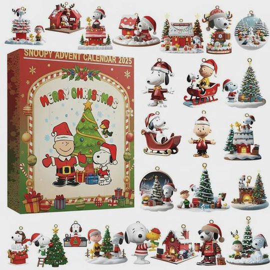 Discover Cute Christmas Advent Calendar 2025  Holiday Countdown Box with Mini Winter Figures & Festive Scenes | Fun Collectible Gift for Kid
