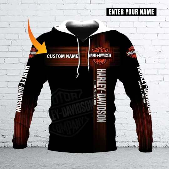 Discover Personalized Haarleyy Davidson Pullover Hoodie, Motorcycle Fan Hoodie