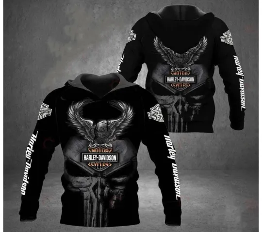 Haarleyy Davidson Pullover Hoodie, Motorcycle Harley Fan Hoodie