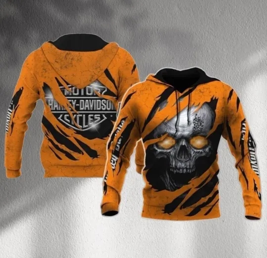 Discover Haarleyy Davidson Pullover Hoodie, Motorcycle Harley Fan Hoodie