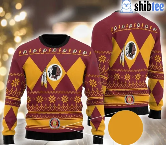 Discover Washington Redskin Ugly Christmas Sweater