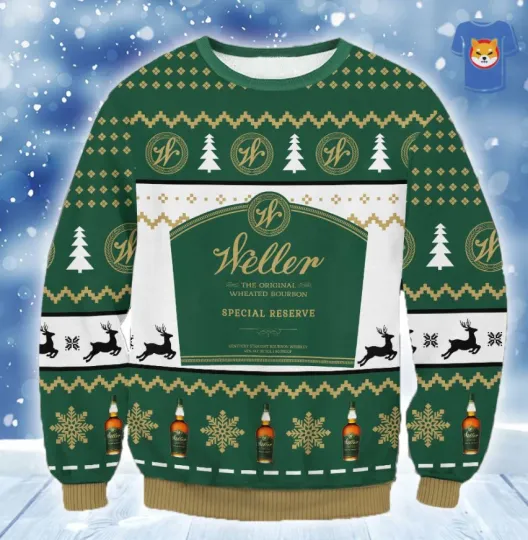 Discover Weller Bourbon1 Ugly Christmas Sweater