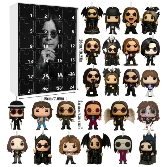 Discover Ozzy Singer Countdown 2D Acrylic Blind Box Christmas Gift Surprise Collectible