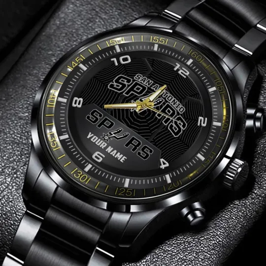 Discover Spurs Stainless Steel Watch