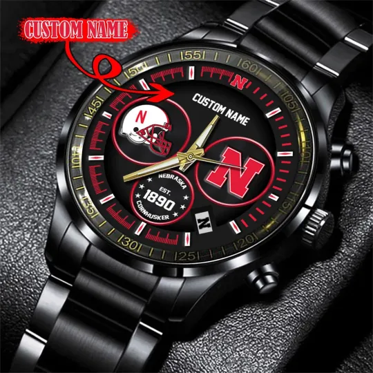 Discover Cornhuskers Stainless Steel Watch