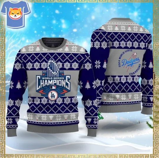 Discover La Dodgers World Series Champions Ugly Sweater