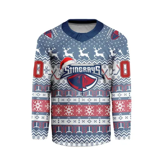 Discover Personalize South Carolina Stingrays Ugly Christmas Hockey Shirt Fan Gear Gift
