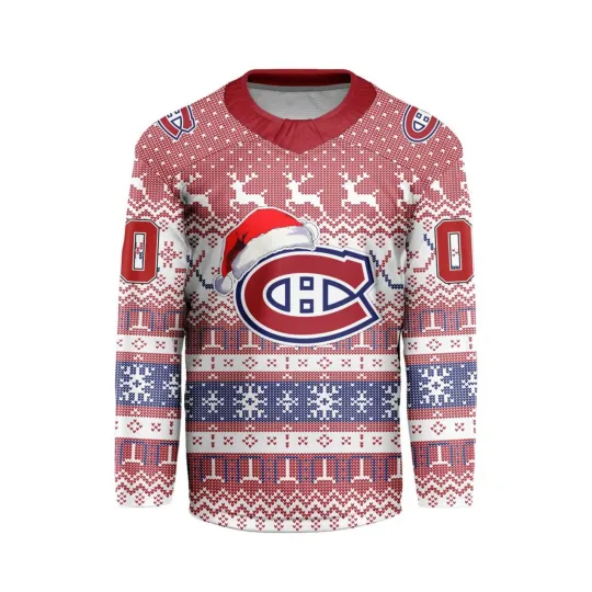 Discover Personalized Montreal Canadiens Ugly Christmas Hockey Shirt Fan Gear Gift