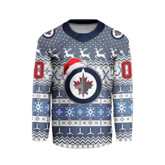 Discover Personalized Winnipeg Jets Ugly Christmas Hockey Shirt Fan Gear Gift Hot