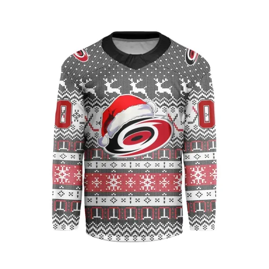 Discover Carolina Hurricanes Personalized Ugly Christmas Hockey Shirt Fan Gear Gift Hot