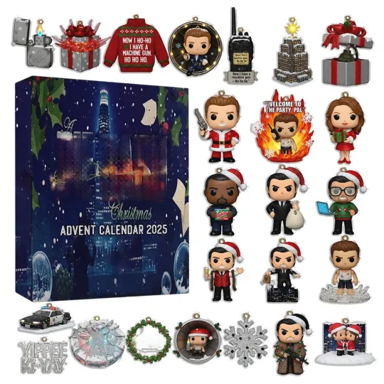 Discover Christmas Countdown Die Hard Advent Calendar 24 Day of Festive 2D Blind Box Gift