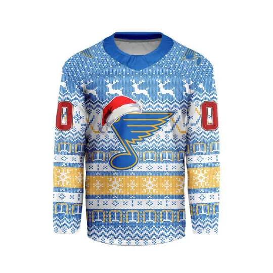 Discover Personalized St. Louis Blues Ugly Christmas Hockey Shirt Fan Gear Gift Hot