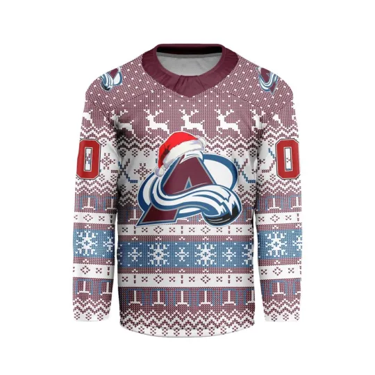 Discover Colorado Avalanche Personalized Ugly Christmas Hockey Shirt Fan Gear Gift Hot