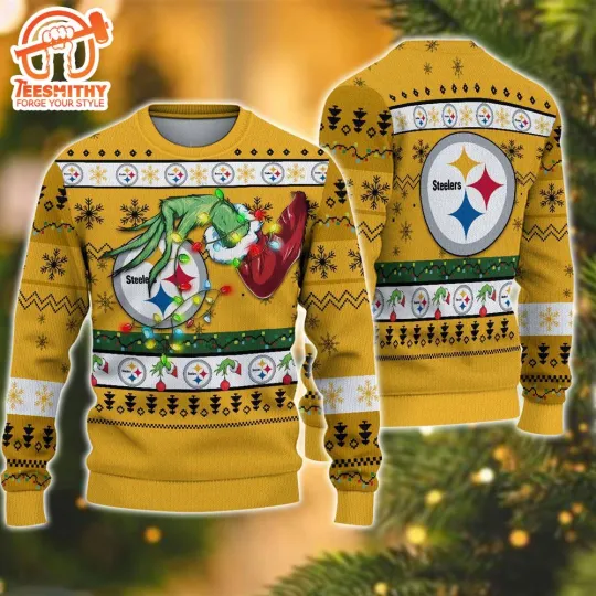 Discover Pittsburg Steeler funny character Football Ugly Christmas Sweater