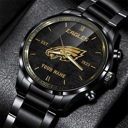Discover Eagles Stainless Steel Watch