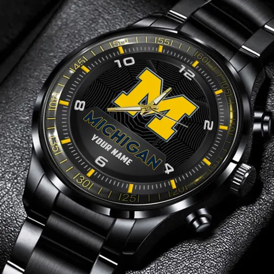 Discover Wolverines Stainless Steel Watch