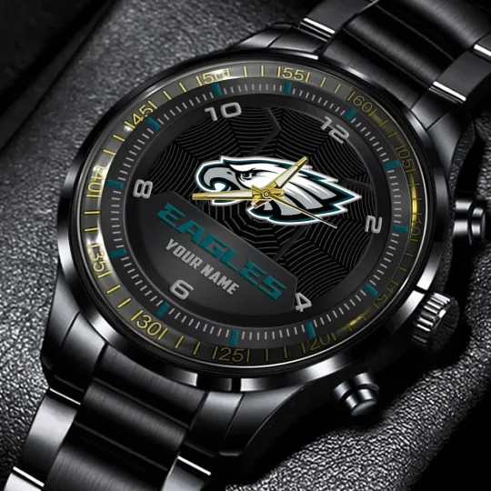 Discover Eagles Stainless Steel Watch