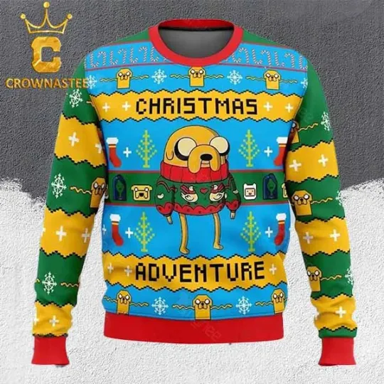 Jake The Dog Adventure Time Ugly Christmas Sweater
