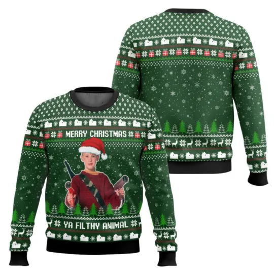Kevin Ya Filthy Animal Home Alone Ugly Christmas Sweater
