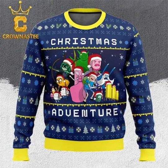 Adventure Time Ugly Christmas Sweater Fan Gift