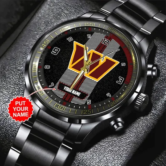 Discover Personalized Commanders Black Stainless Steel Watch