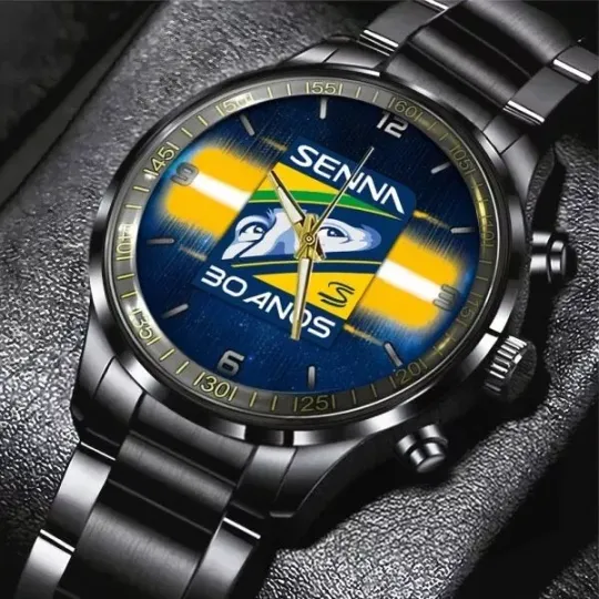 Discover Ayrton Senna Black Stainless Steel Watch