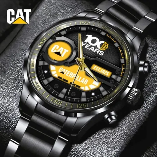 Discover Caterpillar Black Stainless Steel Watch