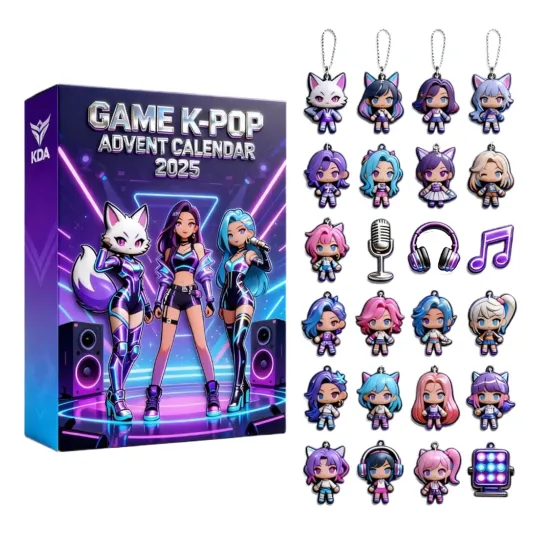 2025 Demon Hunter Advent Calendar Blind Box Christmas Tree Acrylic Pendant Gifts