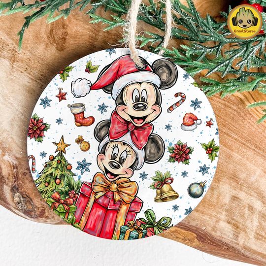 Discover Cartoon Christmas Ornament PNG, Literally Just A Girl PNG Ornament, Christmas Round Ornament PNG, Trendy Ornament Christmas, Mouse Ornament
