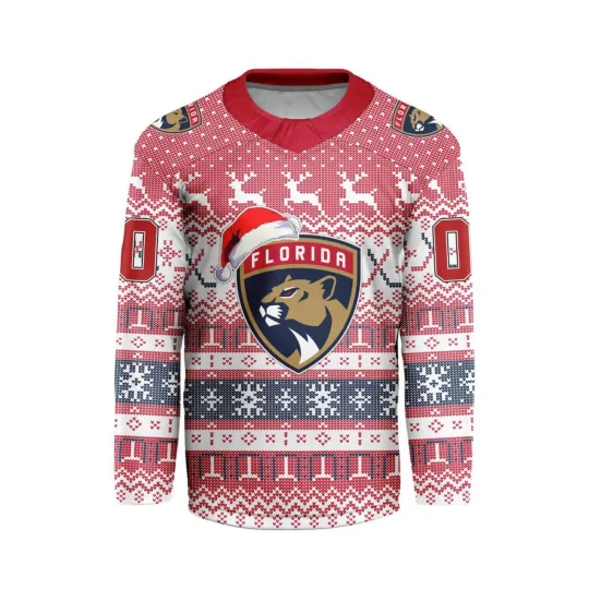 Personalized Florida Panthers Christmas Hockey Shirt Fan Gear Gift