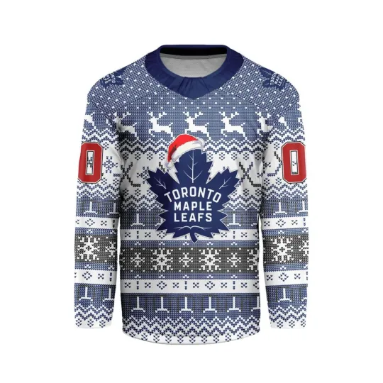 Discover Personalized Toronto Maple Leafs Ugly Christmas Hockey Shirt Fan Gear Gift Hot