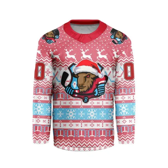 Personalized Bloomington Bison Special Christmas Hockey Shirt Fan Gear Gift